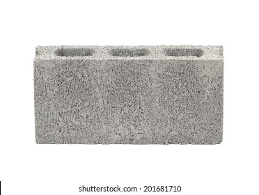 Concrete Block Isolated On White