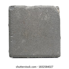 Concrete Block, Slab Isolated On White Background