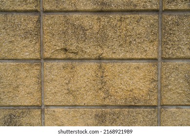 Concrete Block Wall Background Material Stock Photo 2168921989