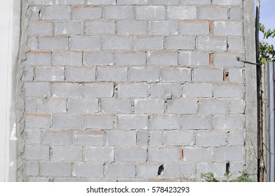 Concrete Block Wall Creating Background Stock Photo 578423293