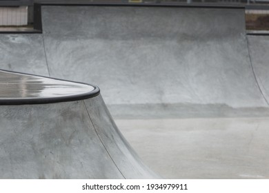 Concrete Bowl In The Skatepark