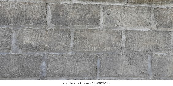 Concrete brick walls that can be an idea for a rustic style house that seems natural. for Background or wallpaper - Shutterstock ID 1850926135