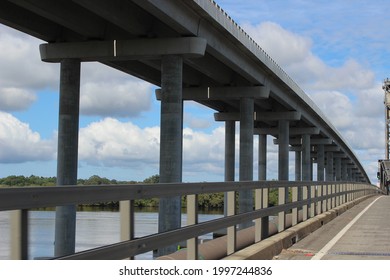 Concrete Bridge Over The Clarence River, Northern NSW, Australia