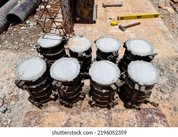 Concrete Casting In Cylinder Molds For Compressive Strength Test