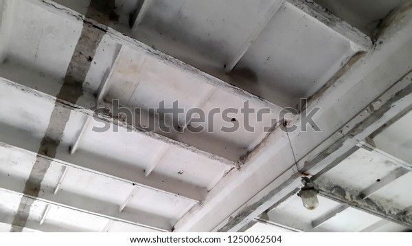 Concrete Ceiling Old Construction Stock Photo Edit Now 1250062504