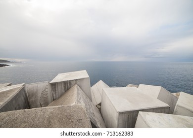 Concrete Cubes Creating Breakwater Stock Photo 713162383 | Shutterstock