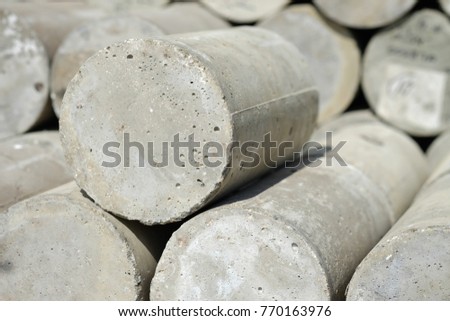 Similar – Image, Stock Photo Test of cement compressive strength according to standards, properties of engineered composite materials and cement strength are tested in the physics laboratory.