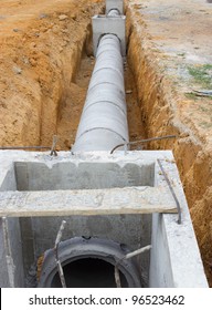 Concrete Drainage Tank On Construction Site Stock Photo (Edit Now) 96523462