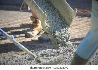 Concrete Driveway On Pouring Day