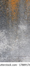 Concrete Fence, On Which Brown Spots Are Adhering To Birch Tree Pollen