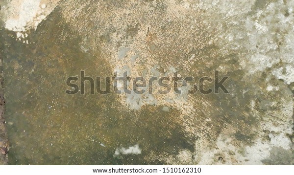 Concrete Floor Black Strain Mold Reflection Backgrounds Textures