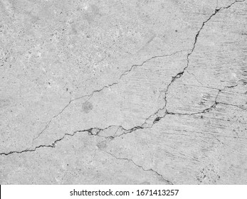Concrete Floor With Crack Texture