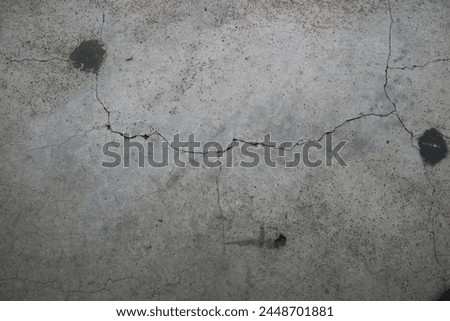 the concrete floor has cracks