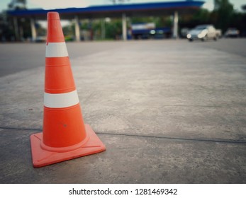 Traffic Cones On Road Electronic Arrow Stock Photo 1664067082 ...