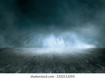 Concrete floor with spotlight for background