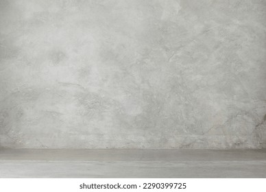 A concrete floor and wall for mock ups and artwork. - Shutterstock ID 2290399725