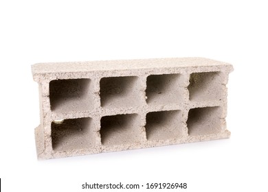 Concrete Masonry Unit In Front Of White Background