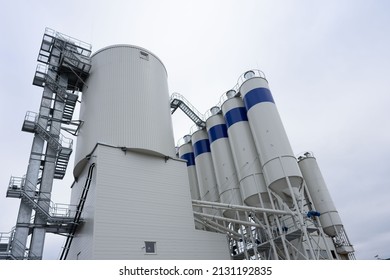 A Concrete Mixing Plant From Below In Germany