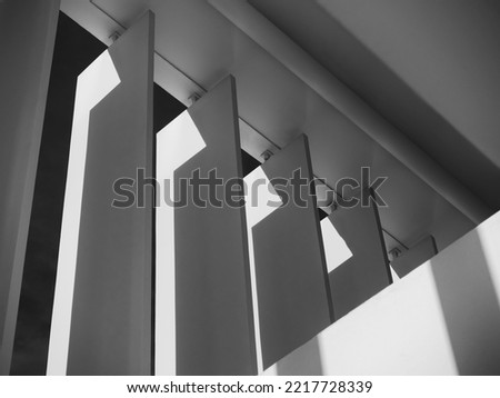 Concrete pattern Building facade shade shadow Architecture details