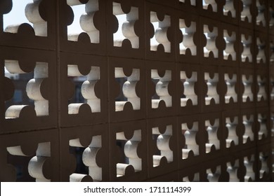 Concrete pattern in indoor terrace