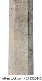 Concrete Pillar Isolated On White Background