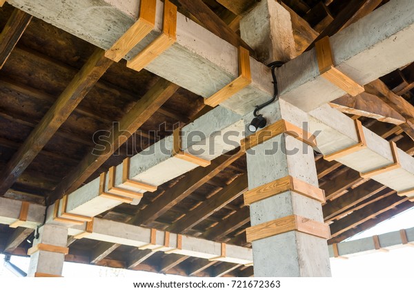 Concrete Pillars Interior Design Stock Photo Edit Now