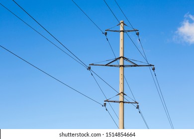 109 Concrete Support Power Line Against Background Images, Stock Photos ...