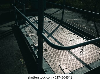 Concrete, Steel Hatch And Rail