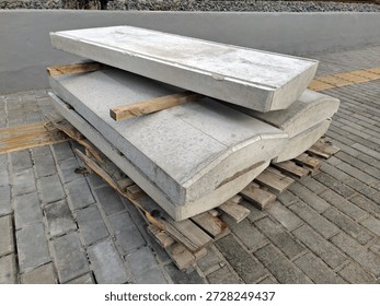 Concrete structures at project site