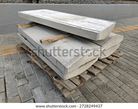 Concrete structures at project site