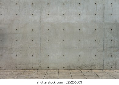 Concrete Wall And Cement Floor For Copy Space