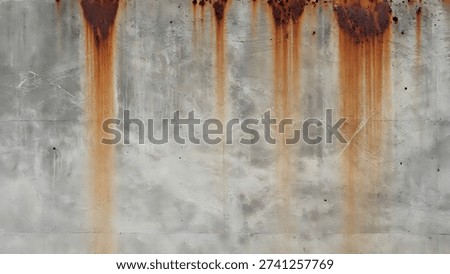Concrete wall texture with rusty surface. Classic cement surface background.