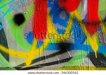 Concrete, weathered, worn wall damaged paint. Grungy Concrete Surface. Great background or texture.
