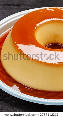Condensed milk pudding with eggs