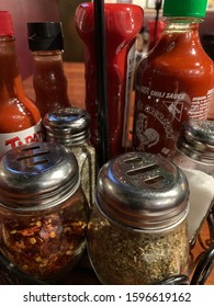 Condiments Used In A Typical Pizza Parlor