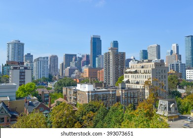 Condo Buildings In Downtown Toronto.