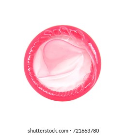 condom on a white background