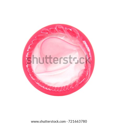 condom on a white background