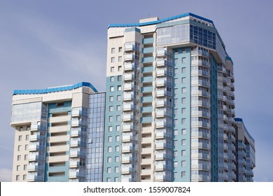 Condominium In The City On A Clear Day. Town