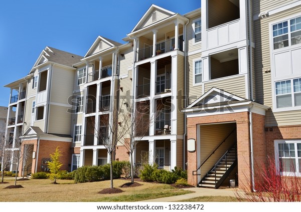 Condominium Garden Style Complex Maryland Usa Stock Photo (Edit Now ...