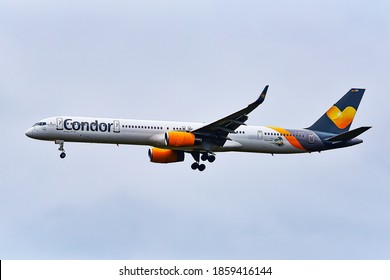 Condor Airlines Boeing 757-300 Over Frankfurt Airport On July 14,2019.