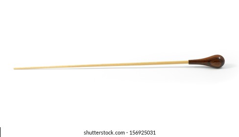 conductor's baton isolated on a white background - Shutterstock ID 156925031