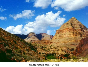 Cone Shaped Formation In The Hualapai Indian Reservation Portion Of The Grand Canyon.