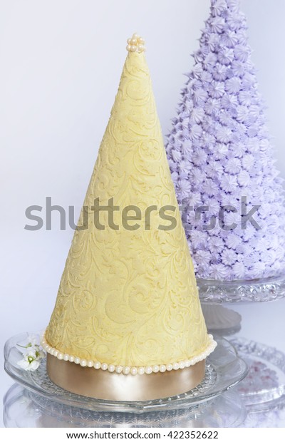 Cone Wedding Cake Wedding Reception Dessert Stock Photo Edit Now