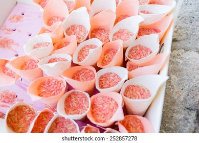 Cones With Wedding Rice