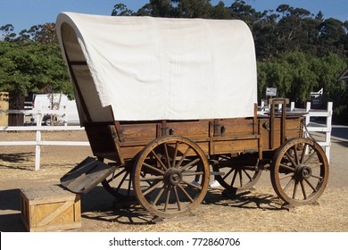 Conestoga covered wagon in Old Town, San Diego, California