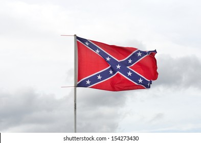 Confederate Flag Flying