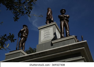 Confederate Monument On The Grounds Of Texas State Capitol.