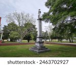 Confederate soldier monument in front of the historic Sussex County Courtyard.