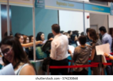 The conference and convention centers Attended the International Conference on the World Conference. Abstract blur. - Shutterstock ID 574230868